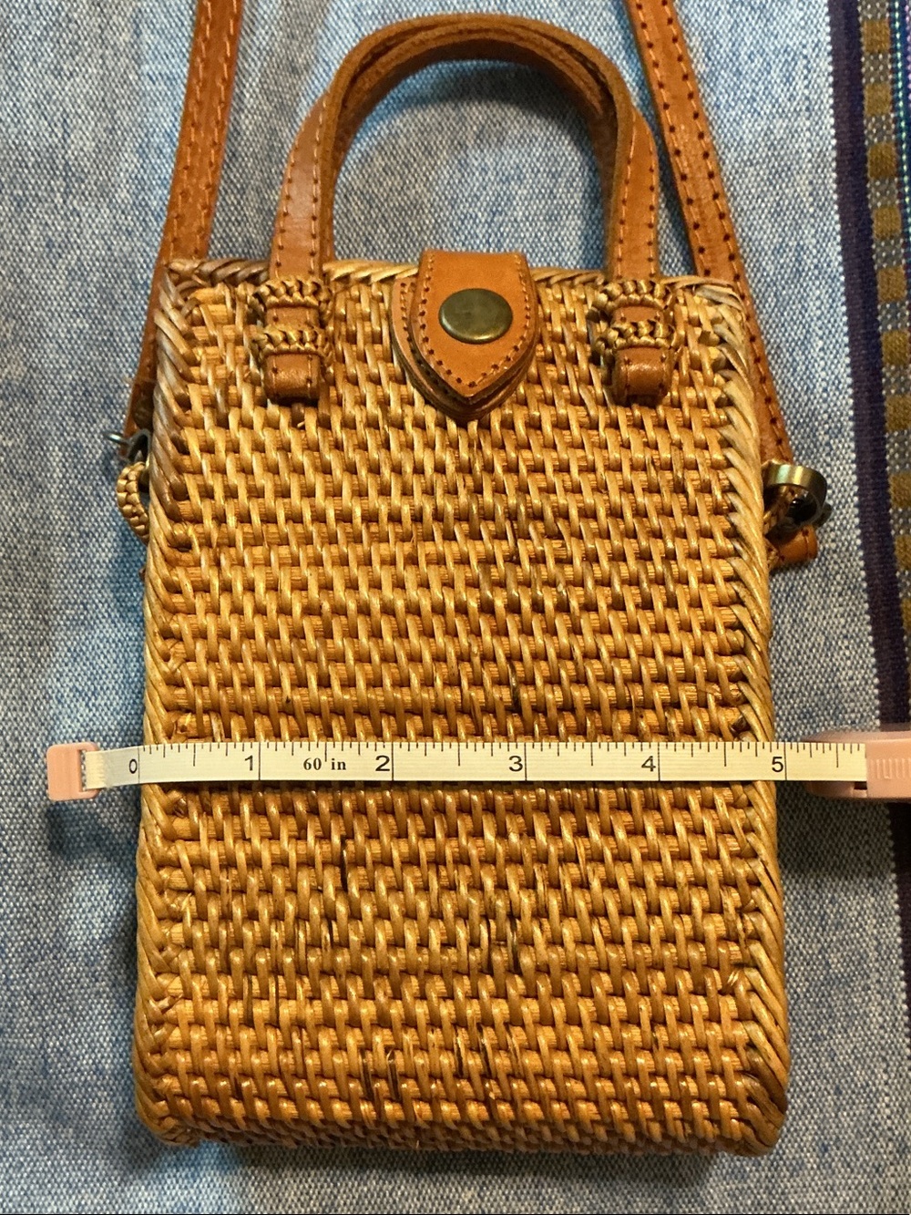 Unique handmade little crossbody bag from Israel - Picture 8 of 9